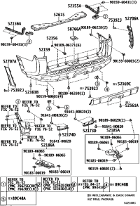 5215535050-SUPPORT, REAR BUMPER SIDE, RH