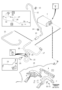31372490-RADIATOR HOSE W124/E200/E220