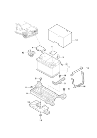 5WA915331-CARRIER, BATTERY