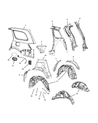 68160821AA-MEMBER-REAR CROSS END,UPPER