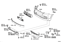 5271135030-MOULDING, FR BUMPER