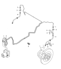 8K0611775J-HOSE-BRAKE RR