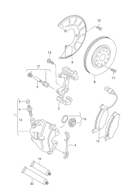 8K0615123C-Housing assy-caliper