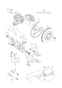 8K0998281A-Servo kit-caliper case