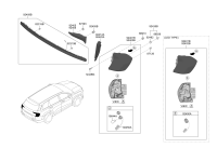 92404S3000-LAMP-RRCOMB RH IN SI