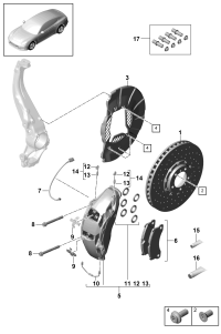 BRAKE WEAR SENSOR FRT-PANAMERA