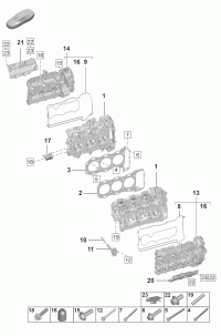 0PB103063E-Head, cylinder w/valve