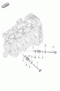 95510567500-PORSCHE CARRERA SEAL, VALVE