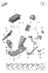 0PB115466-PORSCHE CAYENNE FILTER ELEMNT