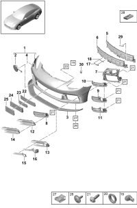 971807287DOK1-Fitting kit license bracket black matt
