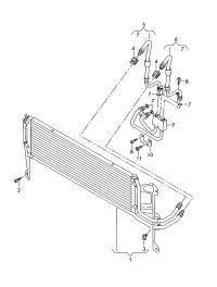 5N0317019D-Gear box oil cooler: