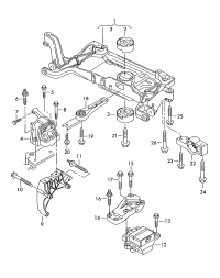 RUBBER MOUNTING-UPPER-GOLF/JE