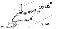 33100T6PH02-HEADLIGHT ASSY., R