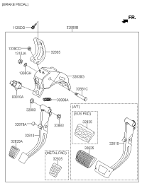 32800F8100-Pedal assy-brake