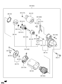 STARTER, 10T,G/R, TOYOTA