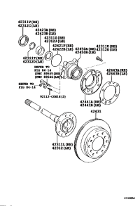 4231160241-SHAFT, REAR AXLE, RH