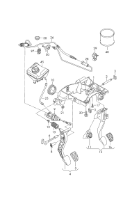 8W1721117-Bracket, pedal