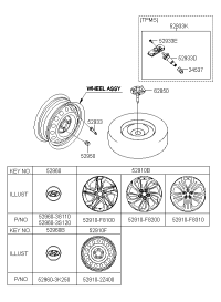 52910F8200-Wheel assy-aluminium