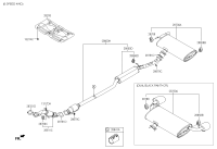 28610H3540-MUFFLER ASSY-FRONT