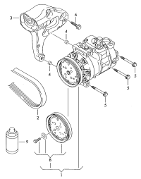 1K0820859T-COMPRESSOR,AIR CON