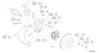 400143DA0A-KNUCKLE SPINDLE-RH