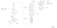 543251KA0A-Bearing-damper strut