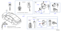 487002FP1A-LOCK SET-STEERING
