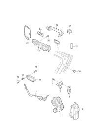 L16D839015C-AUDI TT MK2 WINDOW MECHANISM