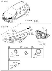 92101F8200-LAMP ASSY-HEAD,LH