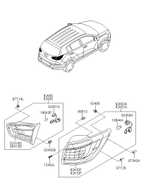 924014T000-LAMP COMBI REAR LH