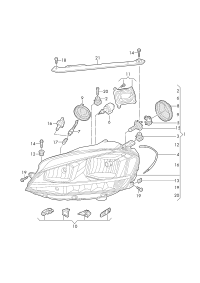 5G1941005D-Halogen dual lamp