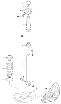 6RD511115J-Spring, coil 2 color bars 1 color bar