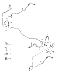 6RD611763D-Tube, from brake hose to wheel brake cylinder