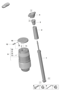 SHOCK ABSORBER-REAR/W251