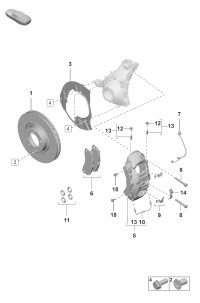 9P1615301J-PORSCHE PANAMERA BRAKE DISC