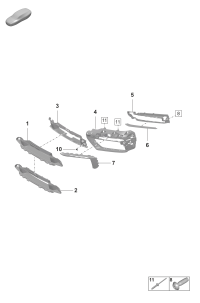 992807135E-Bracket grille