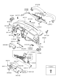 974902E001S7-DUCT ASSY-SIDE AIR VENT RH