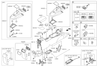 84660D8100KD7-ARMREST ASSY-CONSOLE