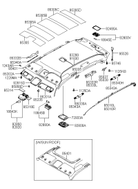 852010L010XU-SUNVISOR ASSY,LH