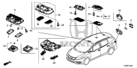 35830T4NH11ZA-Switch, roof room lamp