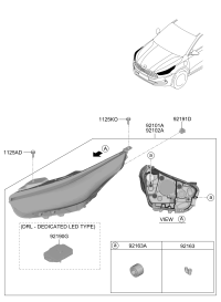 92101Q8000-LAMP ASSY-HEAD,LH