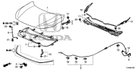 74132TETH01ZA-Wiring assy-hood rr