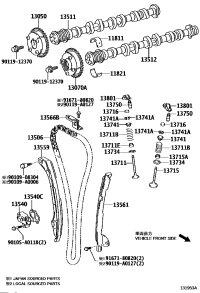 130500V040-GEAR ASSY, CAMSHAFT TIMING