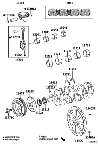 117010T07001-BEARING, CRANKSHAFT