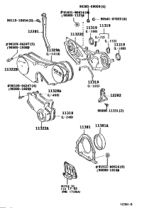 1131920010-GASKET, TIMING BELT COVER, NO.3