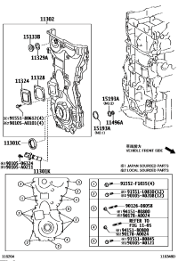 90311A0015-SEAL, OIL(FOR TIMING GEAR CASE OR TIMING CHAIN CASE)