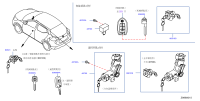 487005RF9D-LOCK SET-STEERING