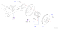 43202ED51C-HUB REAR WHEEL