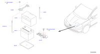 64866ED530-Bracket assy-battery mtg