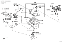 178810P090-HOSE, AIR CLEANER, NO.1
